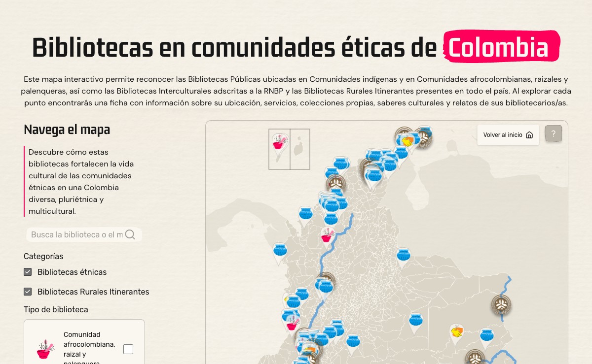 Mapa Biblioteca Étnica